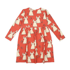 Langarm Kleid aus Baumwolle (Bio)