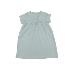 Short-sleeved dress made of cotton (organic)