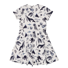 Underwater World-Flared Dress