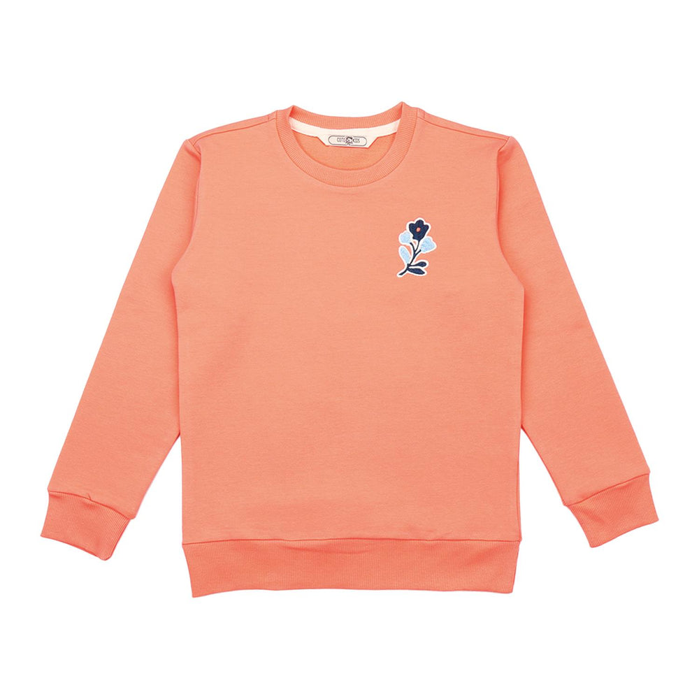 Blue Flowers-Sweatshirt