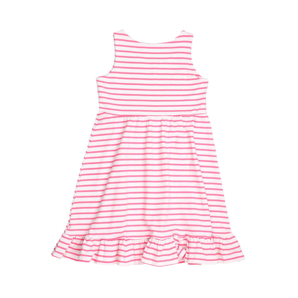 Pink stripes 12-Sleeveless Dress