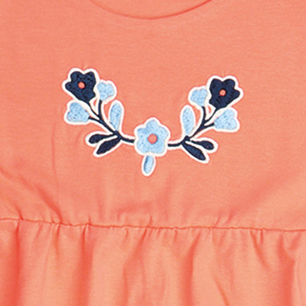 Blue Flowers-Sleeveless Dress