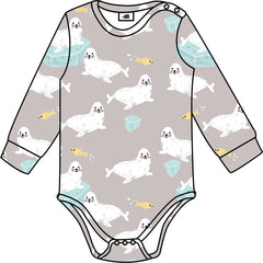 Langarm Body aus Baumwolle (Bio)