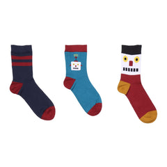 3 Paar Socken aus Bio-Baumwolle – Nachhaltig, Bequem und Mit Lustigen Motiven für Kinder