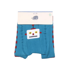 Leggings Socken aus Bio-Baumwolle – Bequeme und Atmungsaktive Kinderstrumpfhose mit Roboterdesign