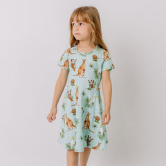 Australian Animals-Flared Dress