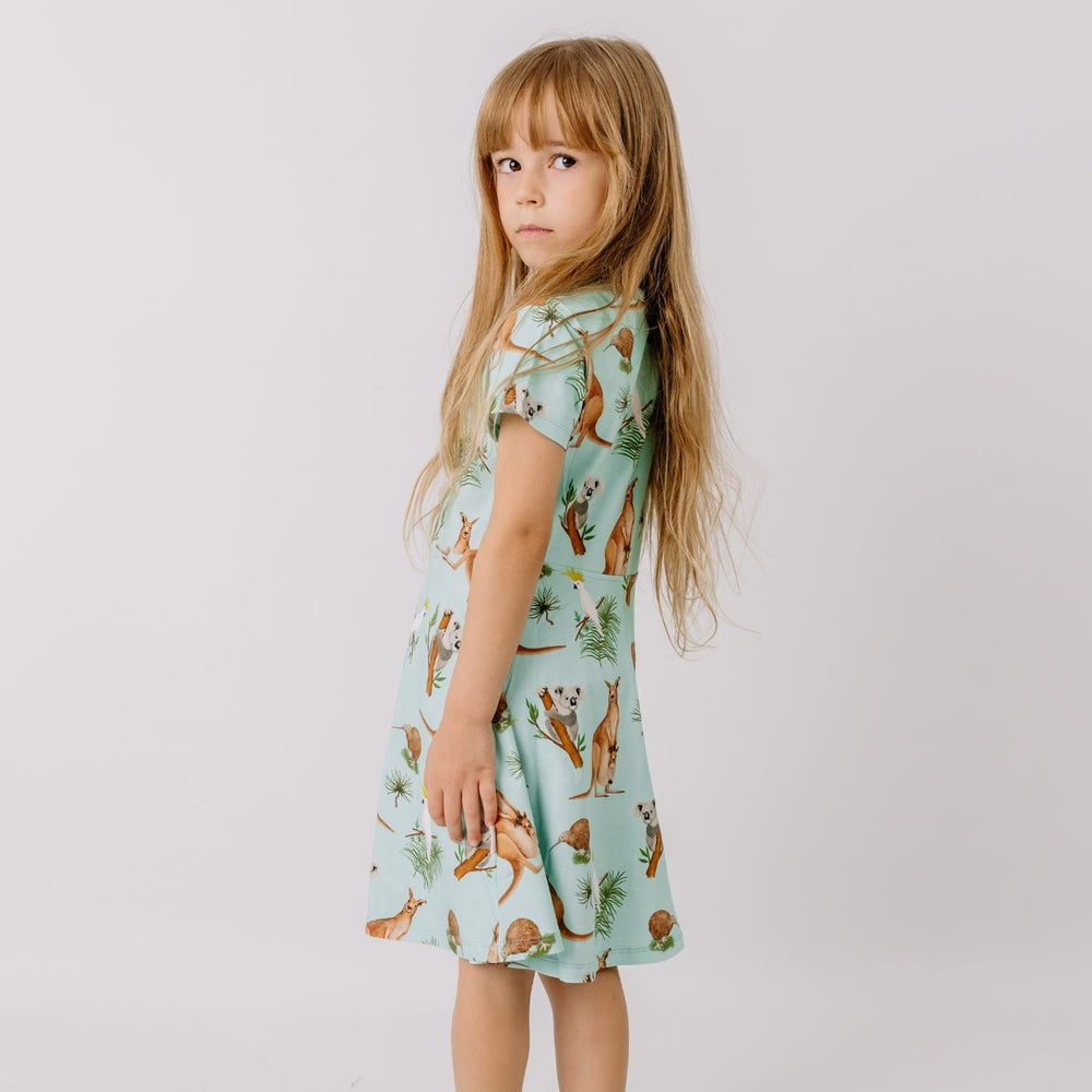 Australian Animals-Flared Dress