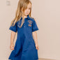 Blue Depths-Polo Dress