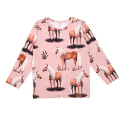 Long-sleeved shirt made of cotton (organic)