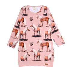 Langarm Kleid aus Baumwolle (Bio)