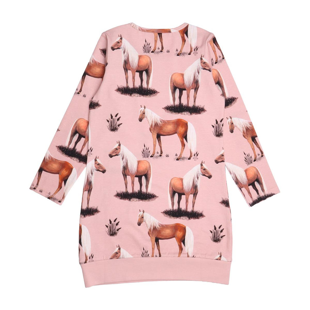 Langarm Kleid aus Baumwolle (Bio)