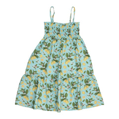 Citrus Bloom-Strap Dress