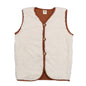 Cream Fleece-Fleece Vest