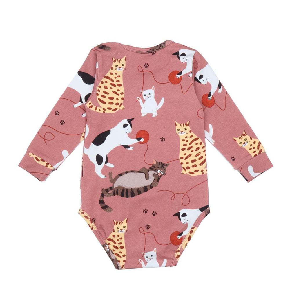 Langarm Body aus Baumwolle (Bio)