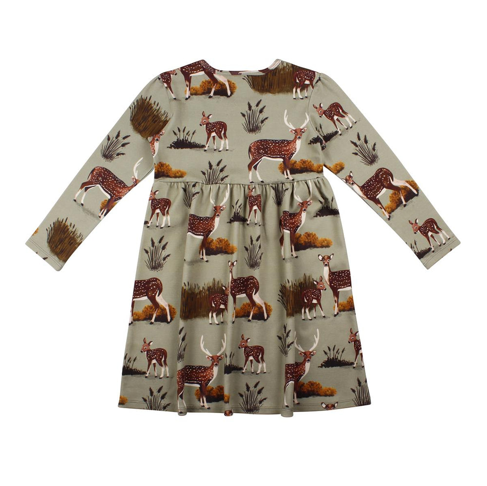 Langarm Kleid aus Baumwolle (Bio)