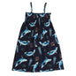 The Dancing Whales-Strap Dress
