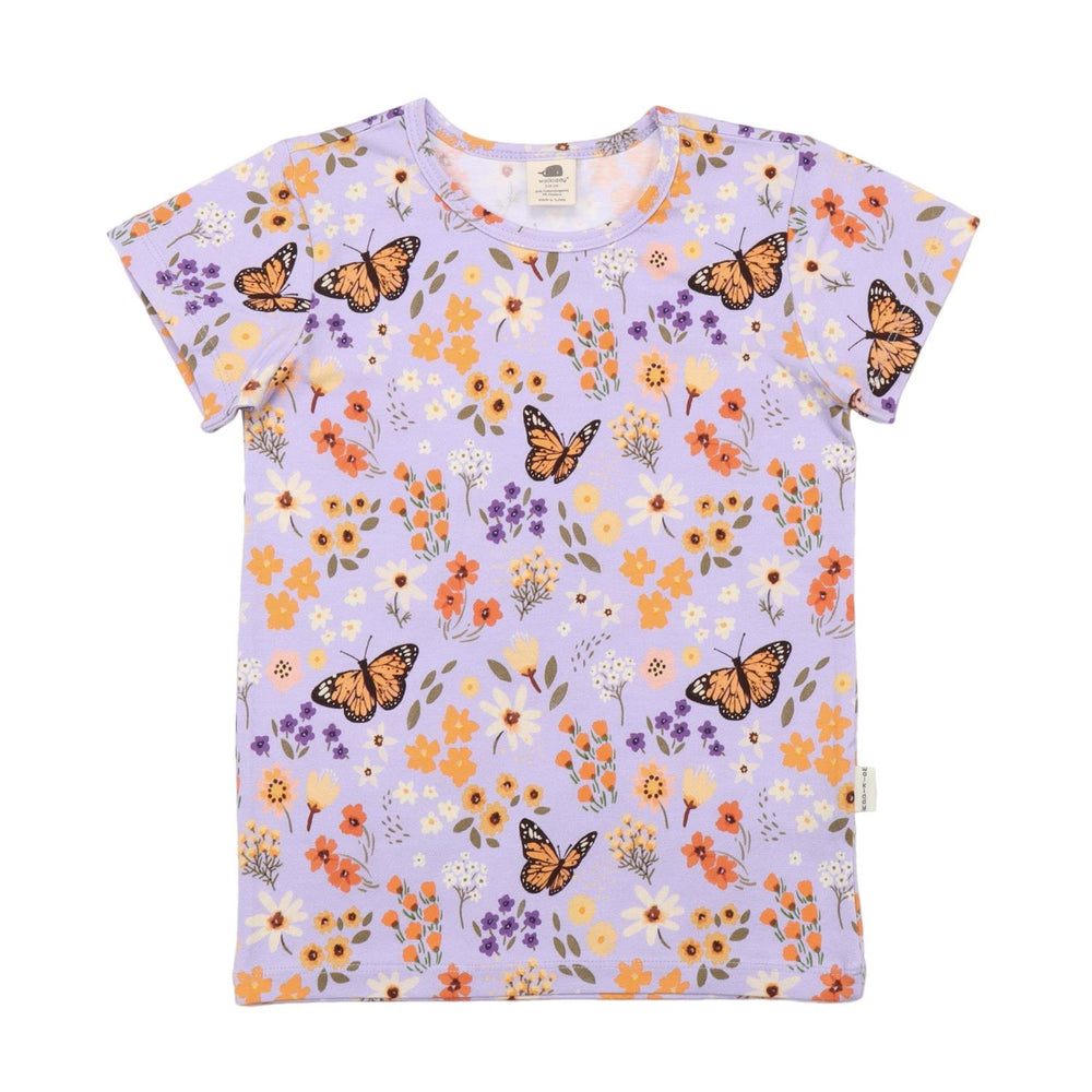 Flowers and Butterflies-T-Shirt