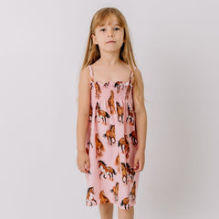 Graceful Horses-Sleeveless Dress