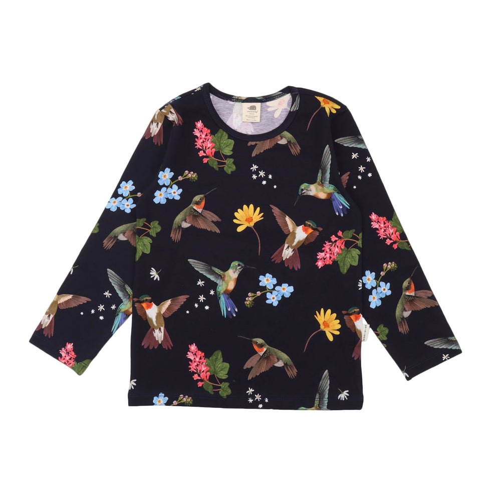 Hummingbirds Around Flowers-Shirt