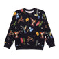 Hummingbirds Around Flowers-Sweatshirt