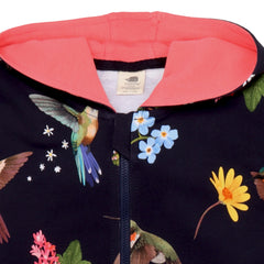 Hummingbirds Around Flowers-Sweat Jacket