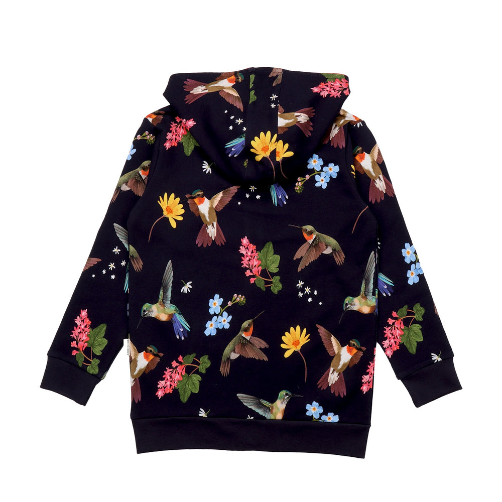 Hummingbirds Around Flowers-Sweat Jacket