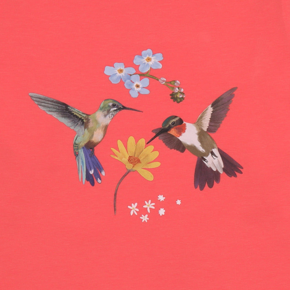 Hummingbirds Around Flowers-Shirt