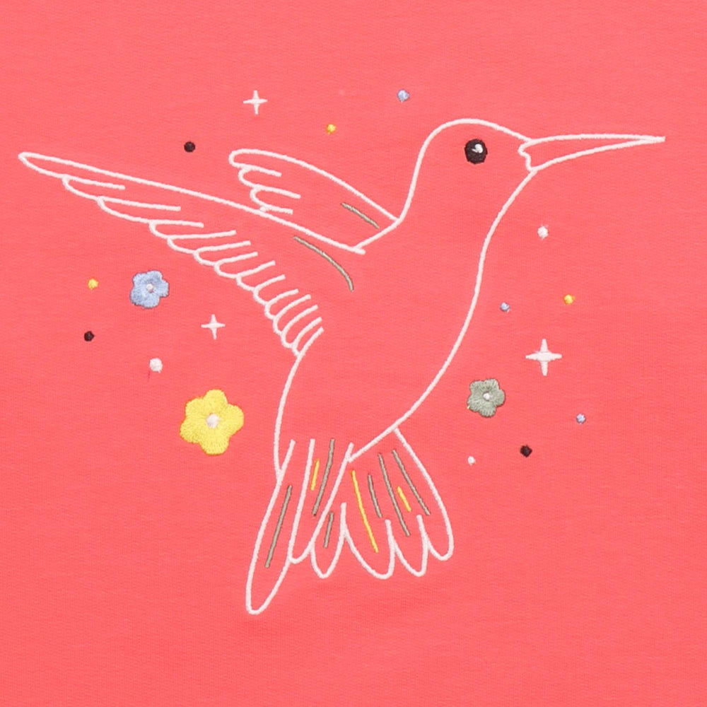 Hummingbirds Around Flowers-Sweatshirt