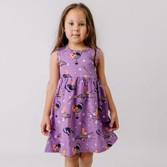 Happy Hoopoes-Sleeveless Dress
