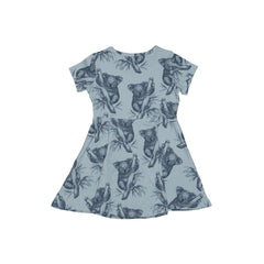 Kurzarm Kleid aus Baumwolle (Bio)