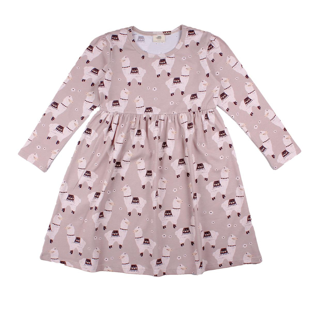 Langarm Kleid aus Baumwolle (Bio)