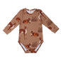 Long-sleeved bodysuit made of cotton (organic)