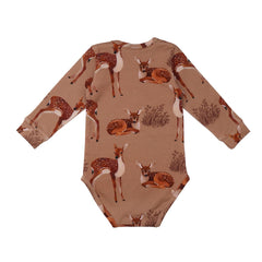 Long-sleeved bodysuit made of cotton (organic)