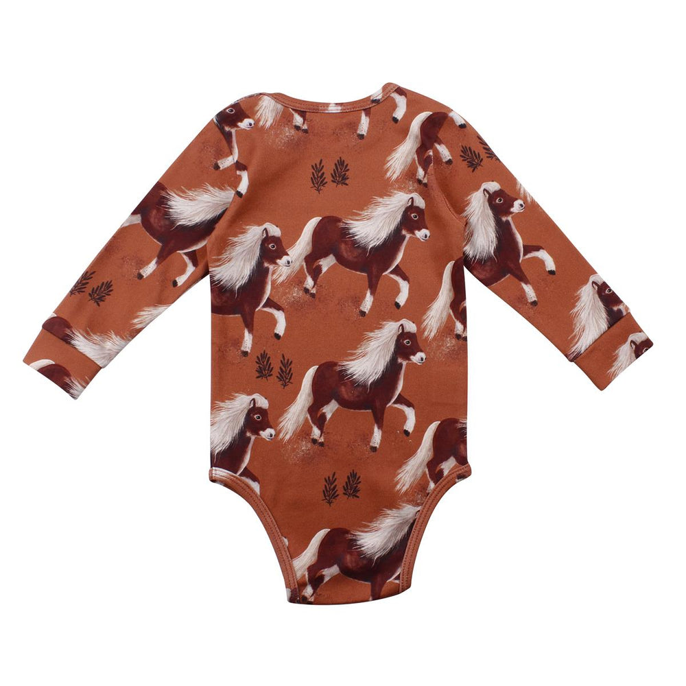 Langarm Body aus Baumwolle (Bio)