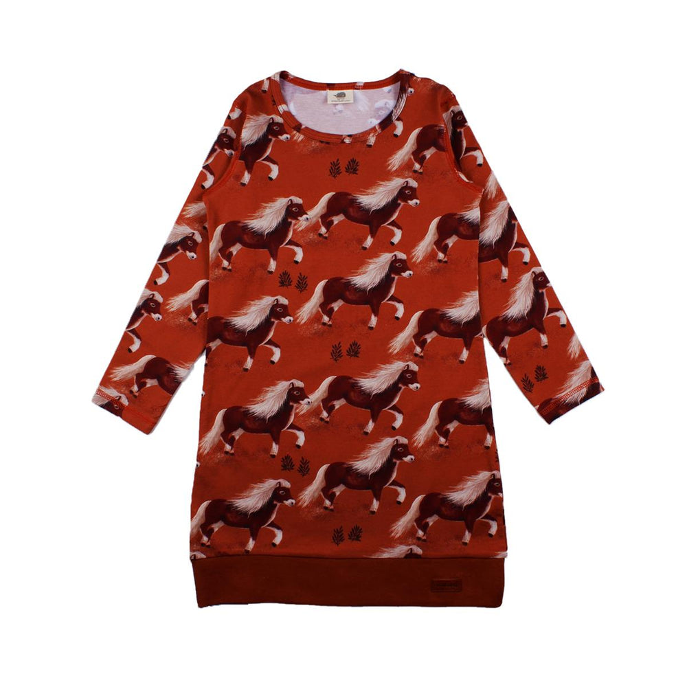 Langarm Kleid aus Baumwolle (Bio)