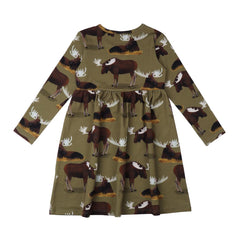 Langarm Kleid aus Baumwolle (Bio)