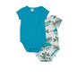 Short-sleeved bodysuit made of cotton (organic)
