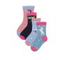 4 pairs of organic cotton socks for babies – breathable, skin-friendly and comfortable with cute animal motifs in pink and blue