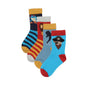 4 pairs of organic cotton socks – Colorful design with pirate and stripe motifs for children and adults