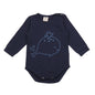 Long-sleeved bodysuit made of cotton (organic)