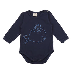 Long-sleeved bodysuit made of cotton (organic)
