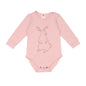 Long-sleeved bodysuit made of cotton (organic)