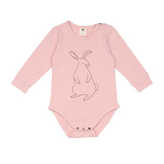 Long-sleeved bodysuit made of cotton (organic)