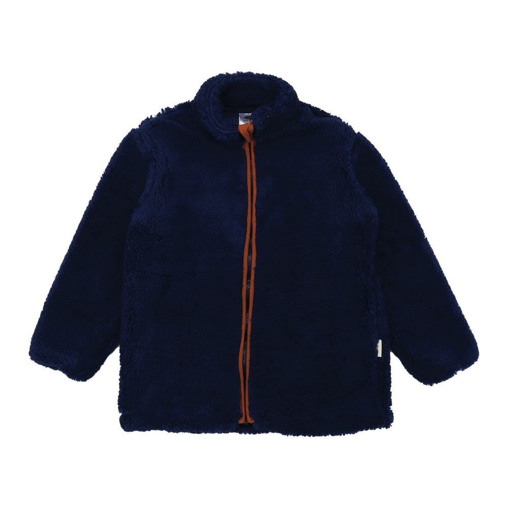 Navy Fleece-Fleece Jacket