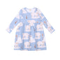 Long-sleeved dress made of cotton (organic)