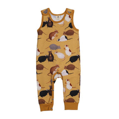 Sleeveless Rompers Made of Cotton (Organic)