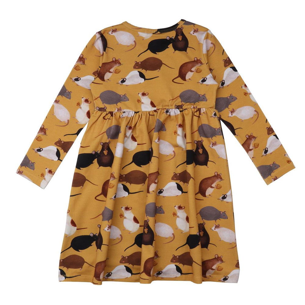 Langarm Kleid aus Baumwolle (Bio)