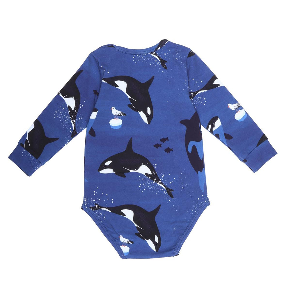 Langarm Body aus Baumwolle (Bio)