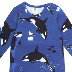 Langarm Body aus Baumwolle (Bio)