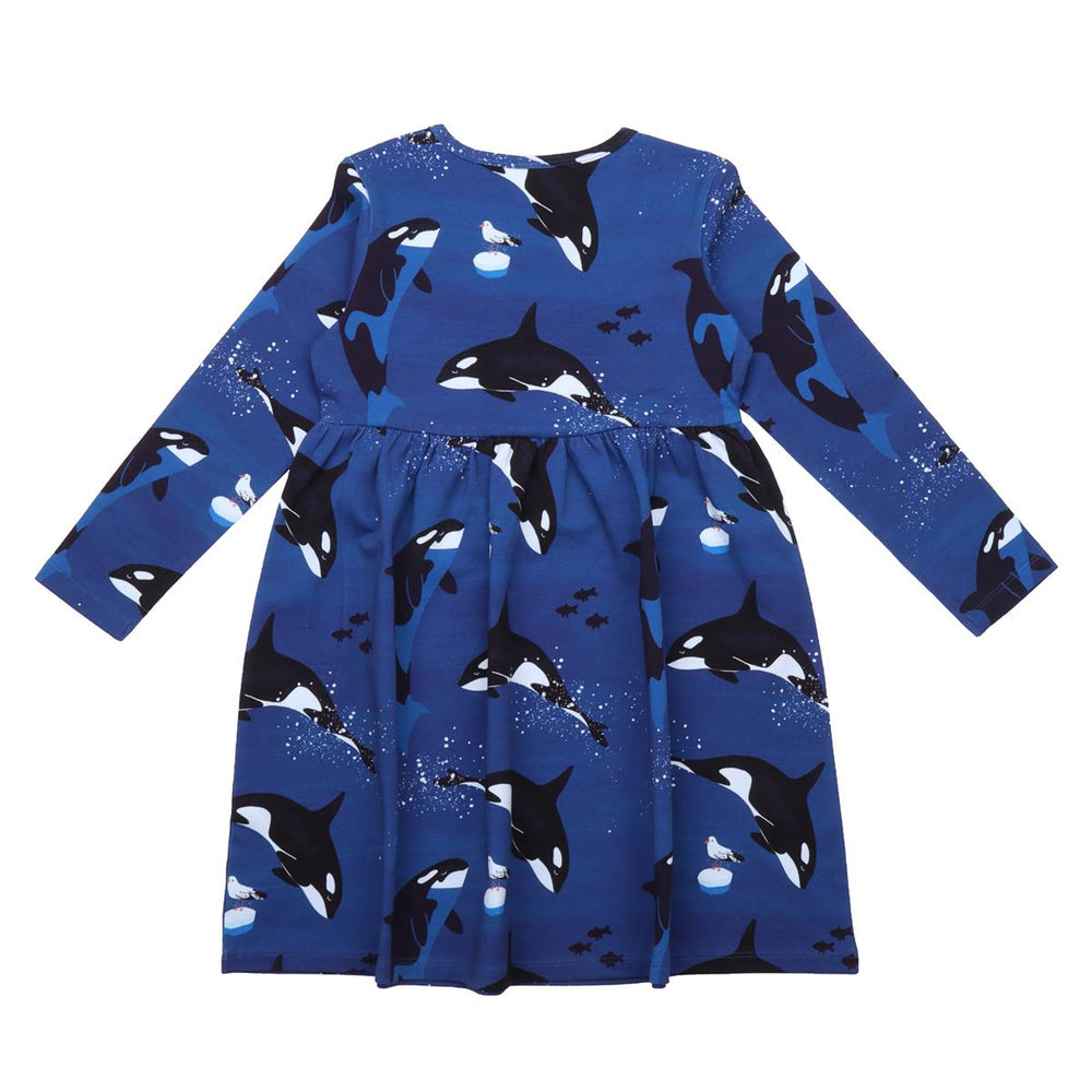 Langarm Kleid aus Baumwolle (Bio)